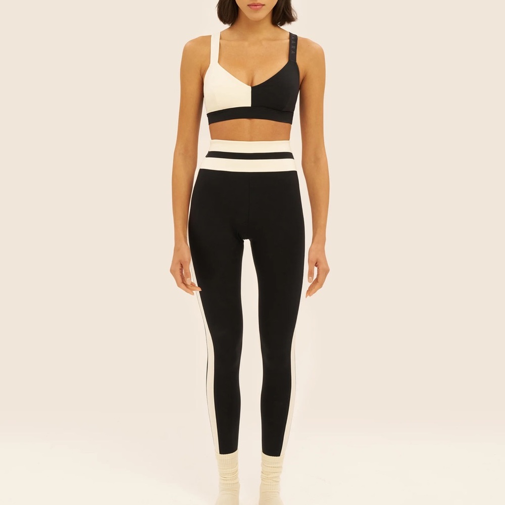 Vaara Black and White Women's Leggings